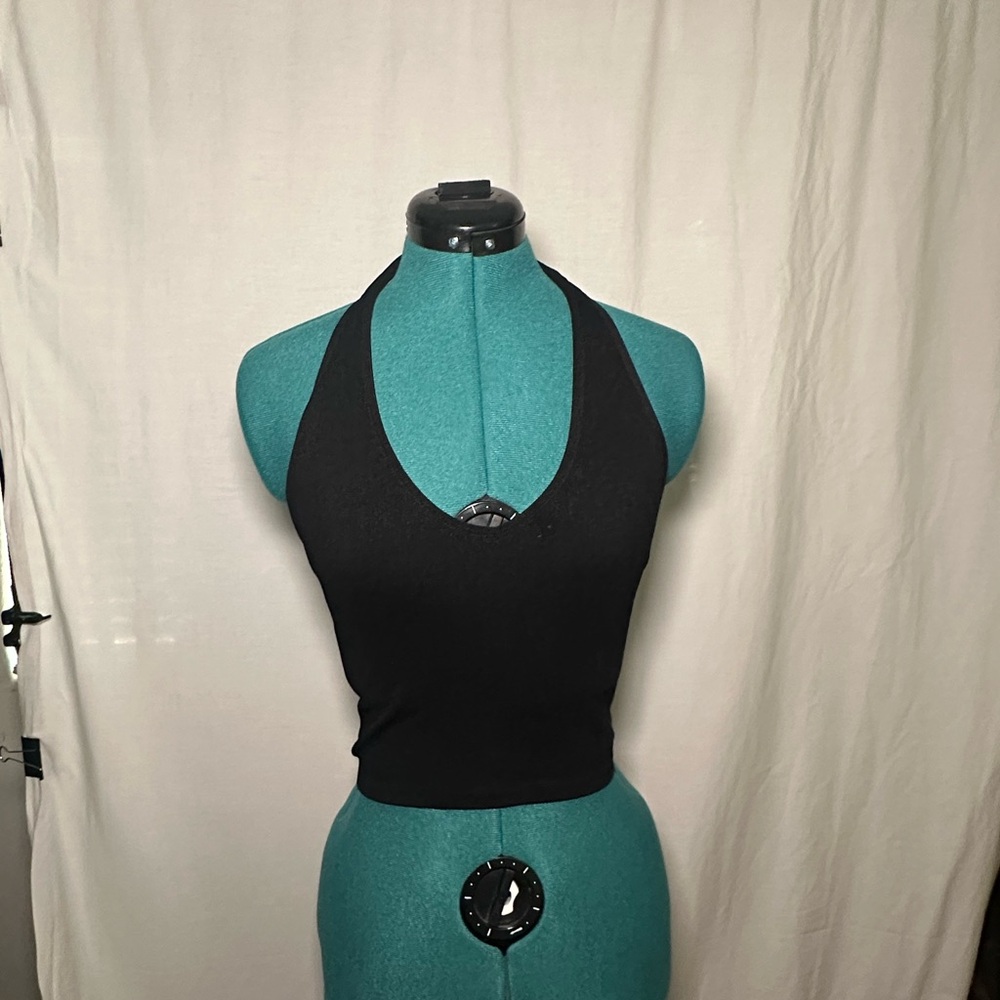 Chic Black Halter Top